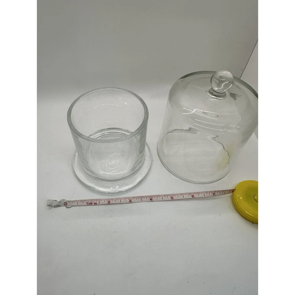 Glass Dome With Base Clear Cloche Display Jar Round‎ Sweet Jar